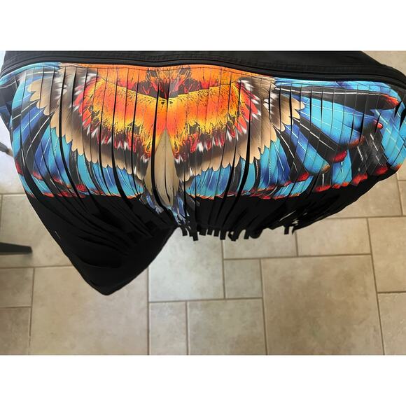 MARCELO BURLON COUNTY OF MILAN Jacket Size S Removable Wings Fringes - Picture 16 of 17